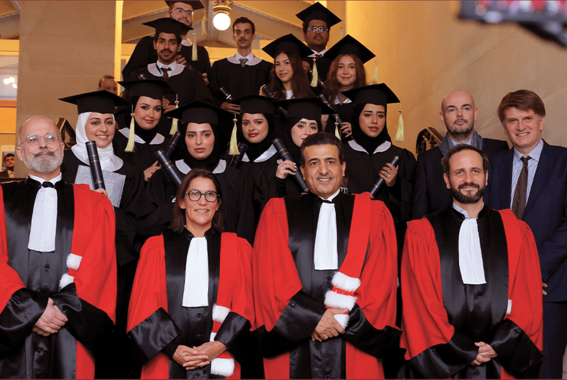 Graduate Board Students Nine Qatari students graduate from Paris 1 Panthéon-Sorbonne programme ...