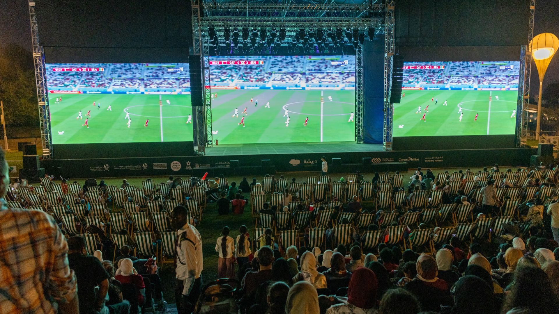 Fans and families enjoy free match screenings at QF's Oxygen Park ...